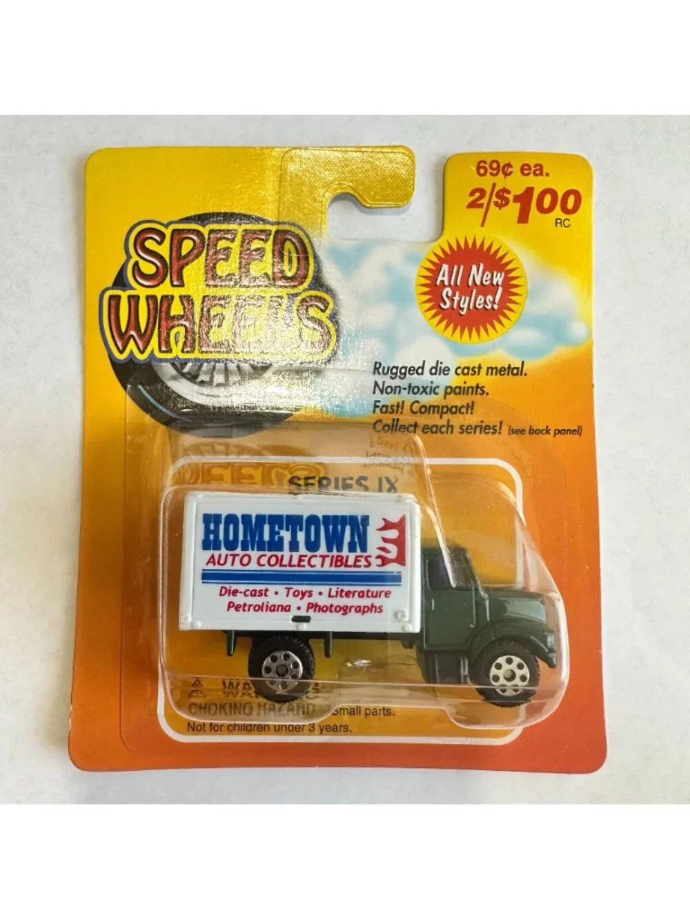 Maisto Speed Wheels 1:64 Construction Box Truck & Garbage Truck Lot of 6 on Card